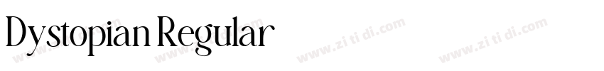 Dystopian Regular字体转换